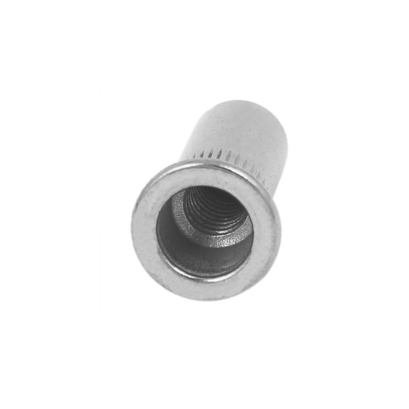 sourcing map M6x23mm 304 Stainless Steel Straight Knurled Closed End
