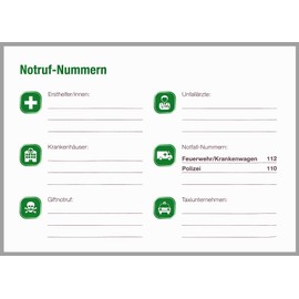 Verbandbuch und Unfallbuch für Kita Schule Kindertagesstätte (§ 24 Abs. 6 DGVU) - Erste-Hilfe-Dokumentation