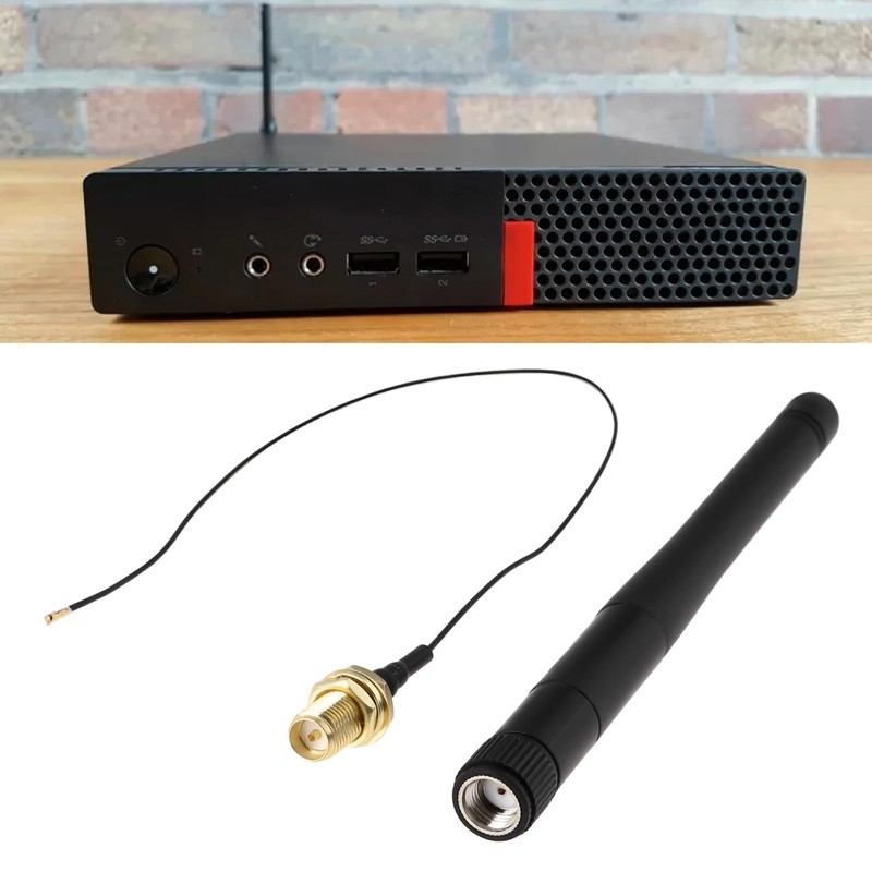 EMSea 1 Set WiFi-Antennenkabel-Ersatzset Kompatibel mit Lenovo ThinkCentre M710Q//M920Q/P330