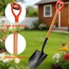 LA ZINNIA 41" Round Shovel, Garden Tool with D-Handle, Shovel