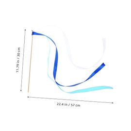 20pcs Toys for Toddlers Toddler Toy Ribbon Fairy Wand Rainbow Silk Streamer Dance Streamer Wand Toodler Toys Kids Playset Wedding Wands Hand Bell European and American To Rotate