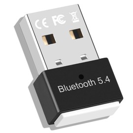 Adattatore Bluetooth 5.4 USB via PC, USB Dongle Adattatore Bluetooth Stick (EDR & BLE) via PC Laptop Desktop Computer, Supports Windows 11/10/8.1/7