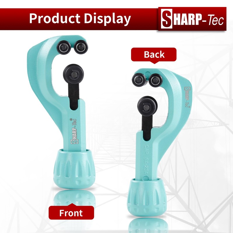 Sharp-tec 4-32mm Pipe Cutter, Adjustable Tube Cutter with Aluminum Alloy