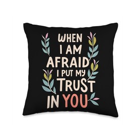 Jehovah's Witness 2024 Year Text Psalm 56:3 JW ORG JW Throw Pillow