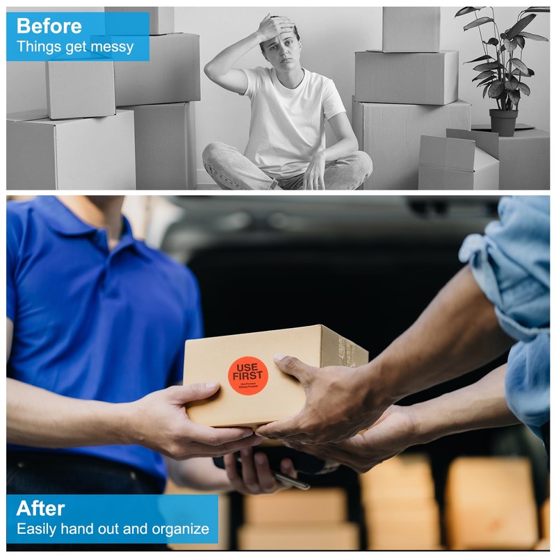 PATIKIL Use First Stickers 1.5 Inch, 1000 Pieces Food Service