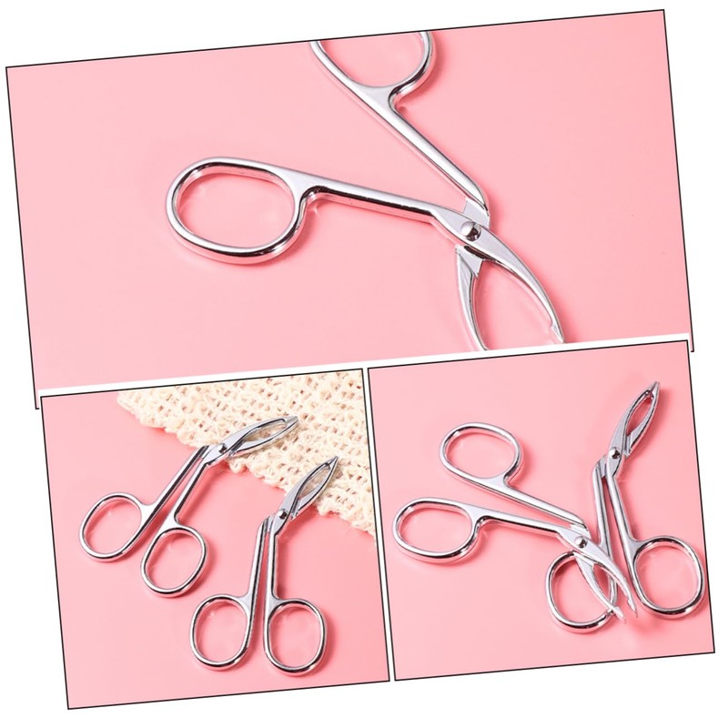 WOONEKY Professional Eyebrow Tweezers Set Stainless Steel Scissor Tweezers for