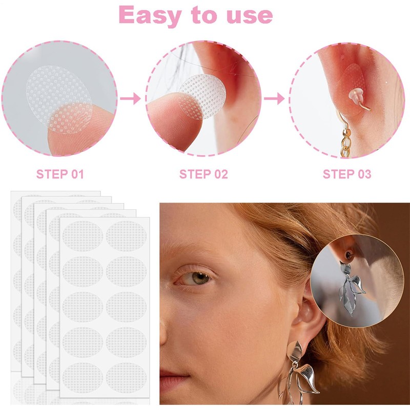 Invisible Ear Lobe Support Patches Waterproof, Earrings Support Patches, Heavy