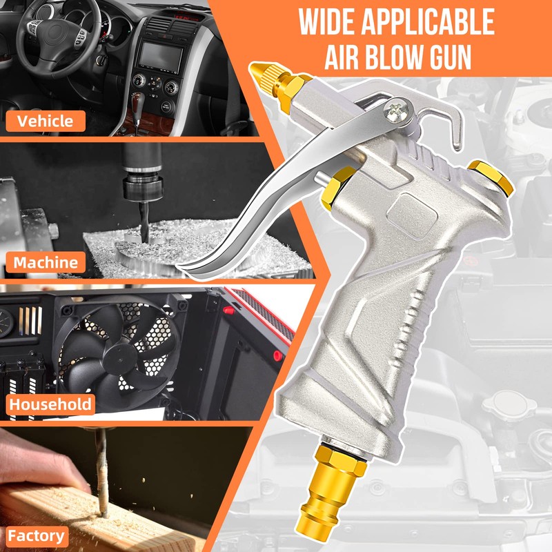 Compressed Air Gun with 4 Nozzles & BSP European Style