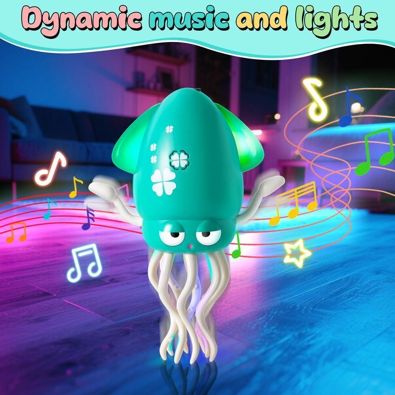 Dancing Octopus Toy with LED Lights & Music, Crazy 8-Leg