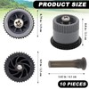 SprinklerHead17AN 10 PCS 17AN Variable Arc Sprinkler Nozzles, Full Circle