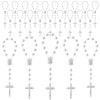 XIPENGKEJI 24 Pcs Mini Rosary Favors, Baptism Rosaries with Angel
