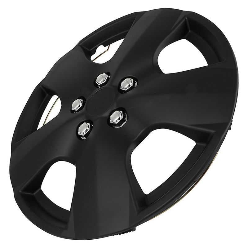 SCITOO 15" Black Hubcaps Set of 4, fits Cars, Trucks,