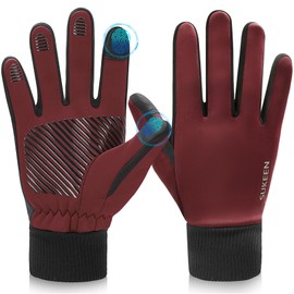 Sukeen Cycling Gloves Men Women Winter Gloves Touchscreen Gloves Thermal Gloves Driving Gloves Warm Black Gloves Sports Gloves for Cycling Running Hiking