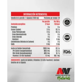 🐟💊 Omega 3 – 60 Cápsulas (1200 mg c/u) Advance Labs Nutrition ✨❤️