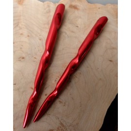 JWL Hawnkoa 2 JWL Aluminum 6" Red Conical Hair Stick Fork Pin Pick Unbreakable Waterproof
