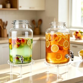 Acrylic Drink Beverage Dispenser Stand and Plant Holder Riser Only