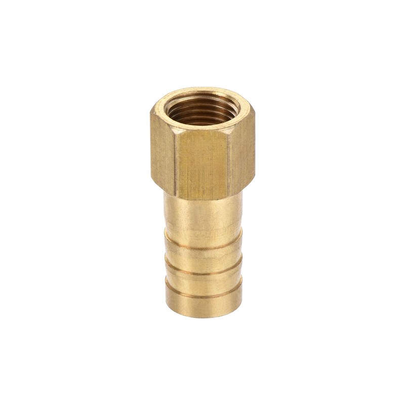 sourcing map Brass Barb Hose Fitting Connector Adapter 10mm Barbed