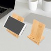 VILLCASE 2 x Bamboo Phone Holder, Universal Tablet Stand, Desktop