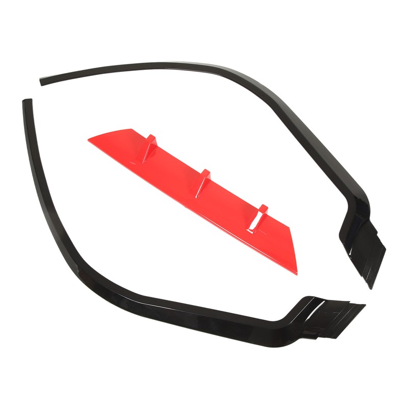 3PCS Front Bumper Splitter Tough Delicate Corners Bumper Lip Spoiler