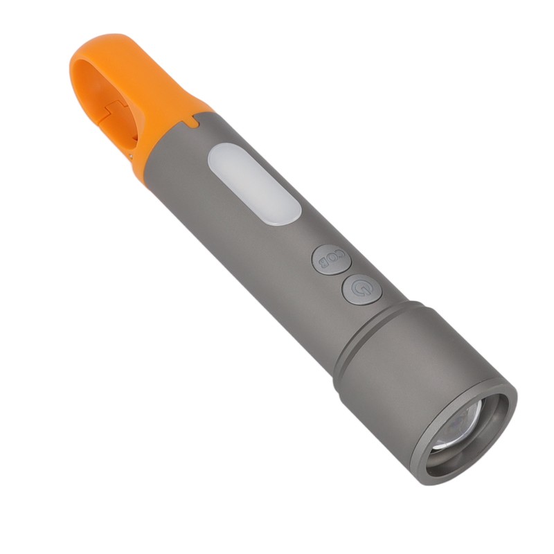 LED Flashlight High Brightness Zoomable Portable COB Rechargeable Work Lights