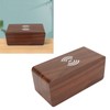 Wooden Digital Alarm Clock Yellow LED Display Adjustable Dimmer Weekday