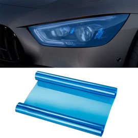 ZIMISI Self Adhesive Car Light Tint Film, 11.88×48 Inches Vinyl Wrap Protector Film, Color Shiny Chameleon Sticker, Auto Modification Cover for Headlight, Taillight, Fog & Brake Light (Dark Blue)
