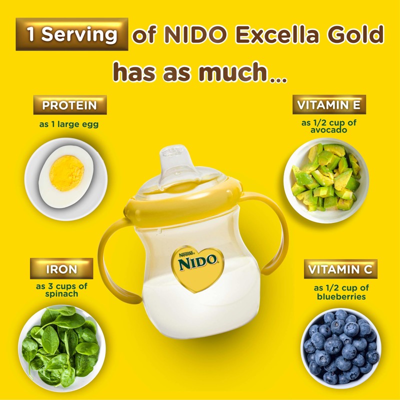Nestle Nido Excella Gold Original Milk Powder 4 Pack Of