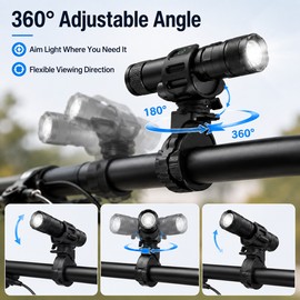 Bicycle Light Bracket for Cycling – 360° Adjustable Anti-Slip Flashlight Mount for MTB Handlebars
