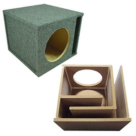 American Sound Connection Car Audio Single 15" SPL Bass Subwoofer Labyrinth Vent Sub Box Stereo Enclosure