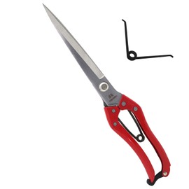 Manual Wool Shearing Shear Stainless Steel Trimming Scissor Long blades Multifunctional garden shears Craft Scissors with spring Red