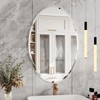 KOHROS Frameless Oval Mirror 20" x 28" Bathroom Wall Mirror