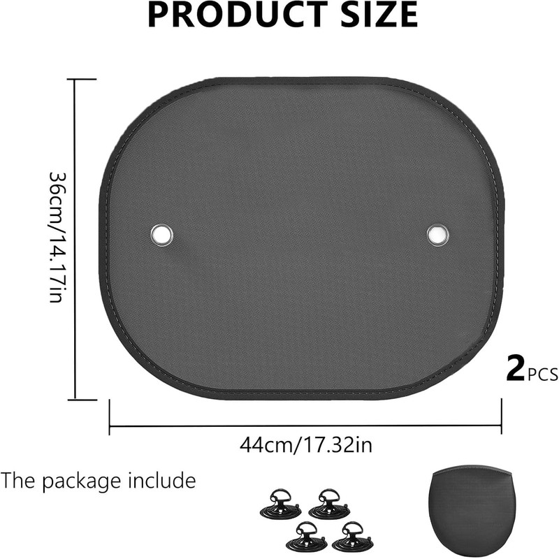 Car Window Shades for Baby, 2 Pack Child Window Sun
