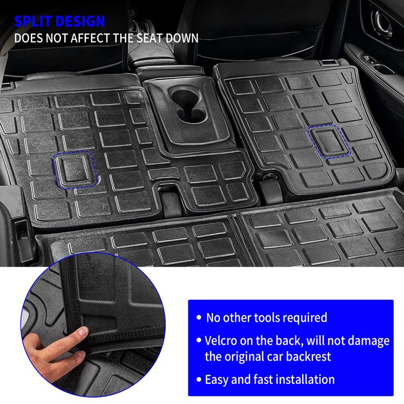 Rongtaod Cargo Mat Compatible with 2014-2020 Nissan Rogue Trunk Mat