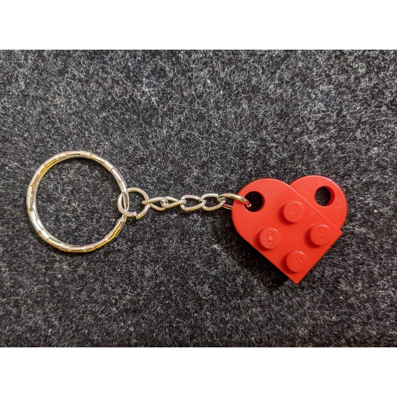 BrickCrafts Single Heart Keychain