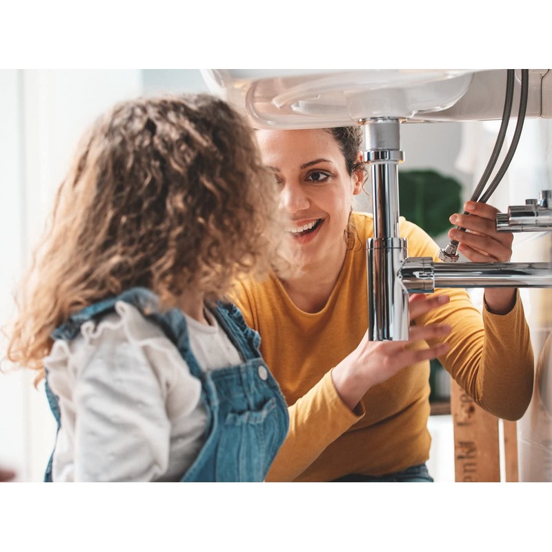 GROHE Installation Tool 3-in-1 (for Single-Lever Basin Tap), Blue, 14146000