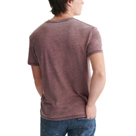 Lucky Brand mens Venice Burnout V-neck Tee T Shirt, Port Royale, Large US