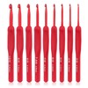 9Pcs Premium Ergonomic Crochet Hooks Set with Soft Grip Handles