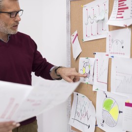 Board2by Cork Board Bulletin Board 24 x 18 Inches, White Wood Framed Corkboard, Office Board for Wall Decorative, Large Wall Mounted Notice Pin Board with 16 Push Pins for School, Home & Office