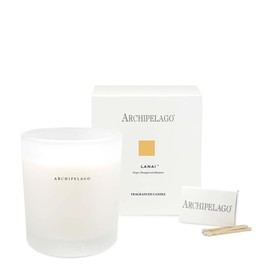 Archipelago Botanicals Scented Candle, Lanai, Hand-Poured Premium Wax Blend, Lead-Free Cotton Wicks, Glass Candle Jar with Gift Box, Burns Approx. 60 Hours, 10 Oz.