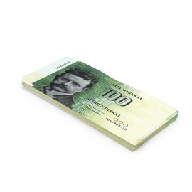 Scratch Cash 100 x mk 100 Finnish Brands Money to Play (Real Size)