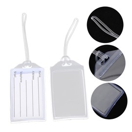 Bag Tags 10pcs Transparent Luggage Tag for Suitcases for Cruise Ships Luggage Tag Holders Id Badges Tags Cruise Accessories Must Haves
