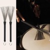 2 x drum brushes, jazz broom, drum stick brush, retractable