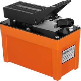 Mophorn Air Hydraulic Pump 10000 PSI Air Over Hydraulic Pump 1/2 Gal Reservoir Air Foot Actuated Hydraulic Pump 3/8" NPT with 6.5 ft Hose 2 Connector 1 Spray Gun Single Acting for Repair, Lifting usw.