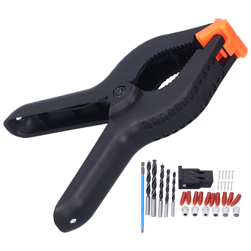 35Pcs Oblique Hole Locator Drill Guide Aluminum Alloy Bit Screw
