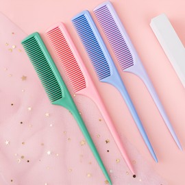 Trenzio Hair Tail Comb Pastel Hair Comb Hair Brush Parting Comb