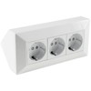 Socket block in white.