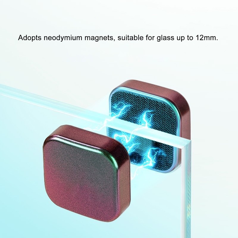 Mini Aquarium Magnetic Brush Gradient Color Double Sided Prevent Slip