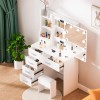 Yamissi Dressing Table Makeup Vanity Desk Dresser with 3 Colors