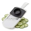 Fackelmann Thick/Thin Cutter with Leftover Holder, Vegetable Cutter with Two-Sided
