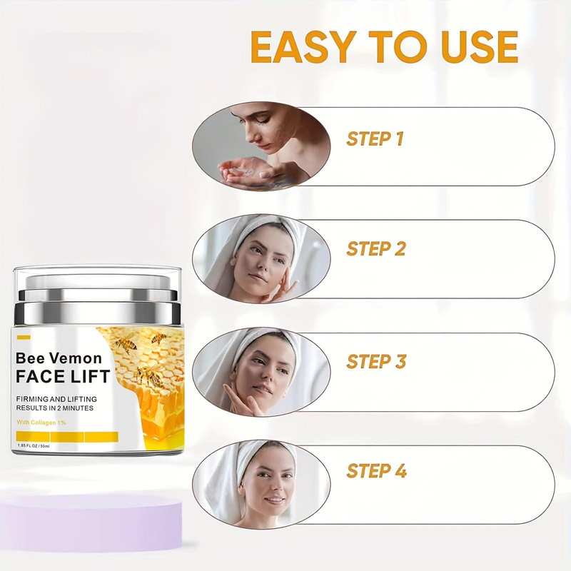 Krmspe Bee Venom Cream, Bee Venom Face Lift Cream for
